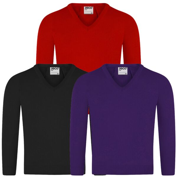 Knitted V Neck Jumpers Thumbnail