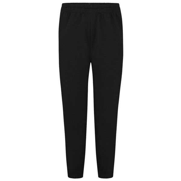 Black Tapered Adult Jogging Bottoms  Thumbnail