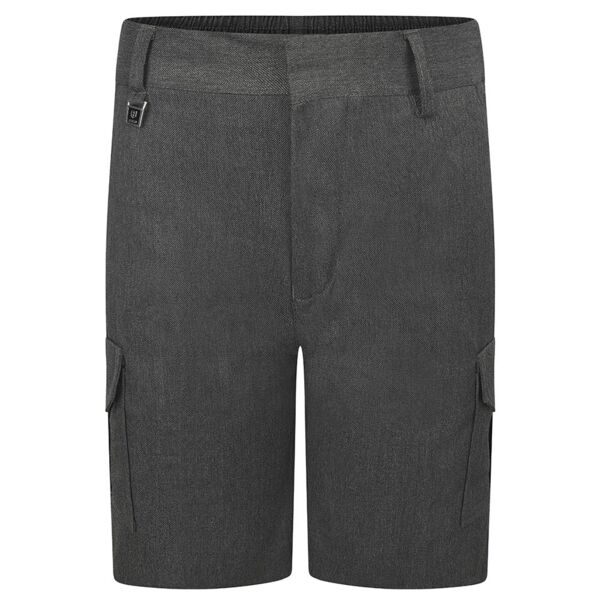 Grey Cargo School Shorts Thumbnail