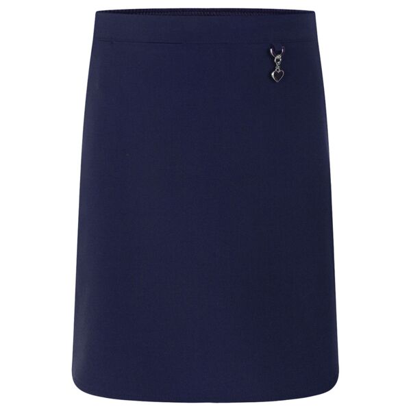 Navy Blue Stretch Heart Skirt Thumbnail