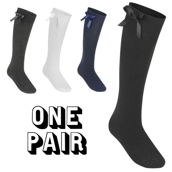 Knee High Socks With Bow Thumbnail