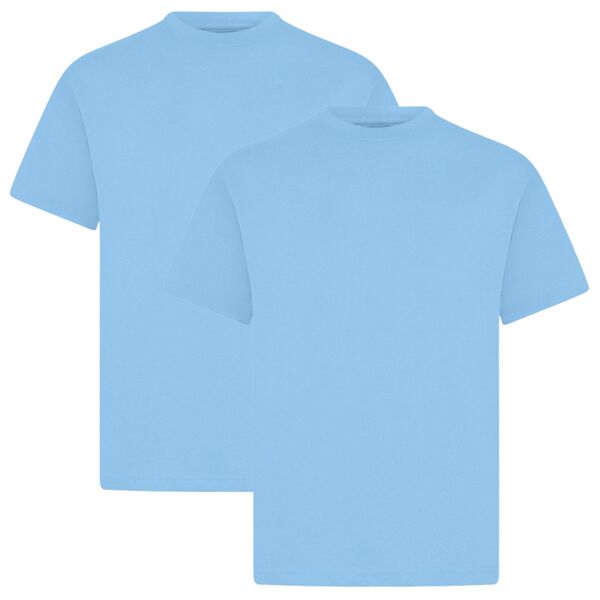 Adult Sky Blue T-Shirt (2 pack) Thumbnail