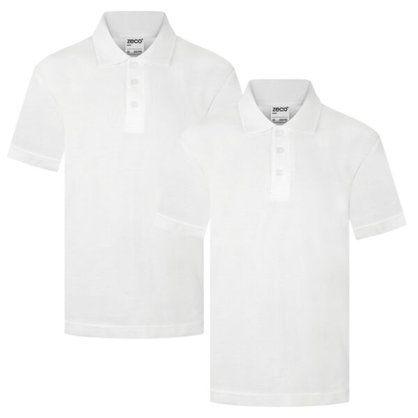 White School Polo Shirt (2 pack) Thumbnail