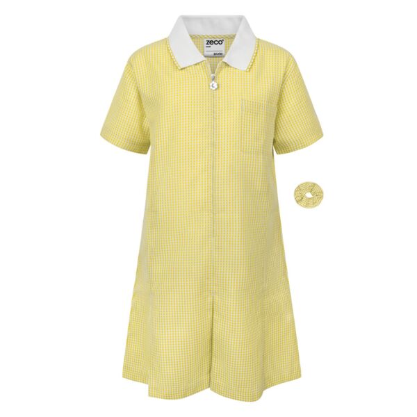 A-Line Yellow Gingham Eco-Dress Thumbnail