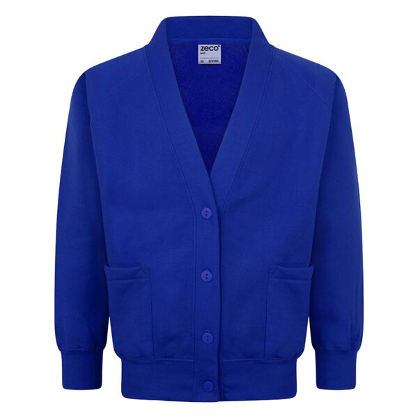 Royal Blue Kids Sweatshirt Cardigan Thumbnail
