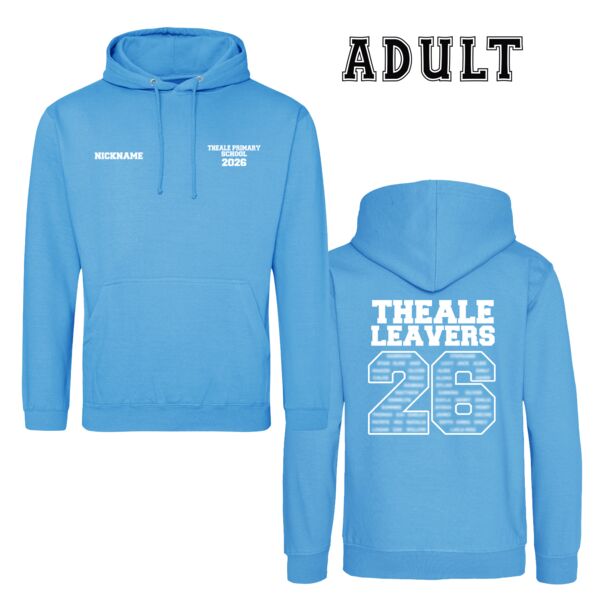Adult Theale Primary Blue Leavers Hoodie Thumbnail