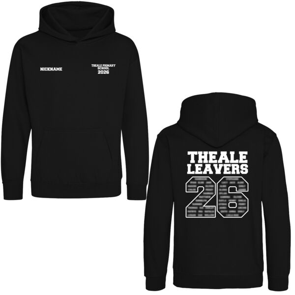 Youth Theale Primary Black Leavers Hoodie Thumbnail